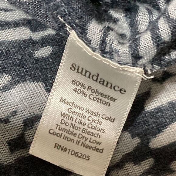 Sundance Dreamer blue and blue layered long sleeve tunic, top size small - Picture 6 of 8